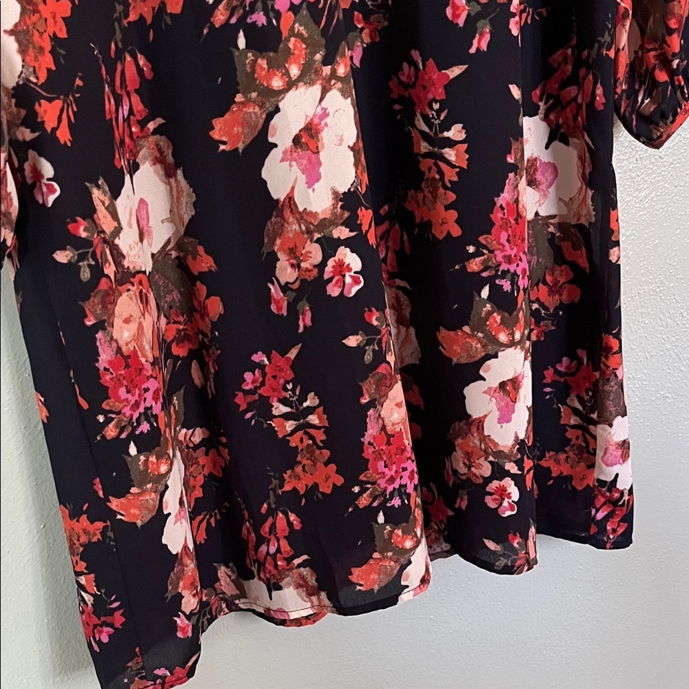 Lulu's Navy Blue Floral Dress - Picture 4 of 11
